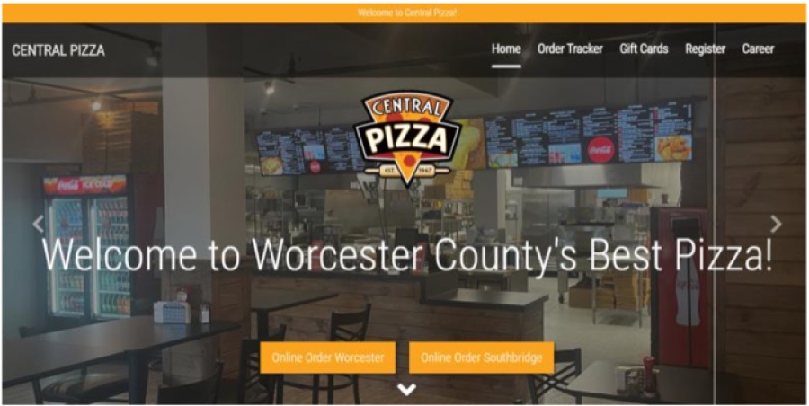 Central Pizza website